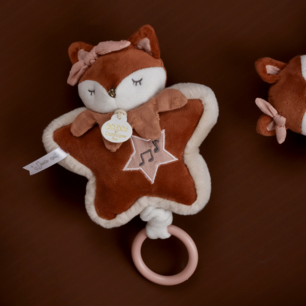 Boîte à musique doudou 16 cm mina la renarde Doudou et compagnie