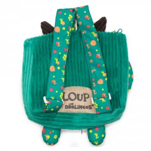 Sac à dos velours loup Les deglingos