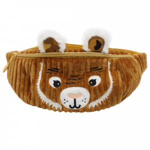 Sac banane enfant velours spéculos le tigre Les deglingos