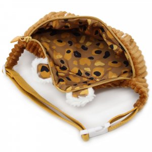 Sac banane enfant velours spéculos le tigre Les deglingos