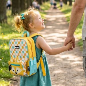 Sac à dos enfant 2 en 1 avec banane cyranos le renard Les deglingos