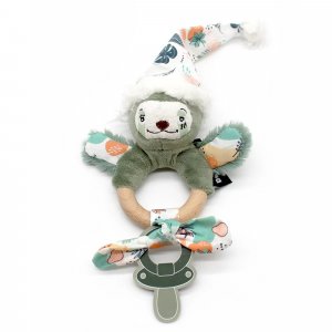 Anneau de dentition silicone et bois chillos le paresseux Les deglingos