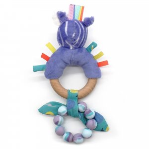 Anneau de dentition silicone et bois Les deglingos