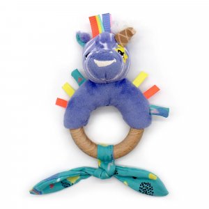 Anneau de dentition silicone et bois Les deglingos