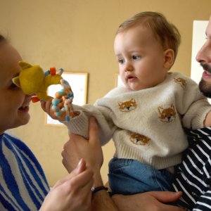 Anneau de dentition silicone et bois cyranos le renard Les deglingos