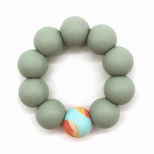 Doudou baby avec anneau de dentition chillos le paresseux Les deglingos