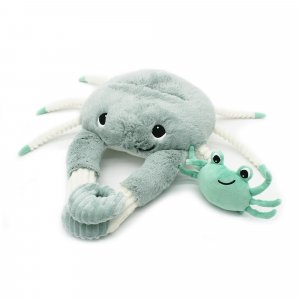 Peluche géante les ptipotos crabe et son bébé cassecou menthe Les deglingos