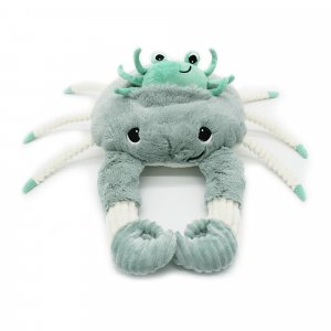 Peluche géante les ptipotos crabe et son bébé cassecou menthe Les deglingos