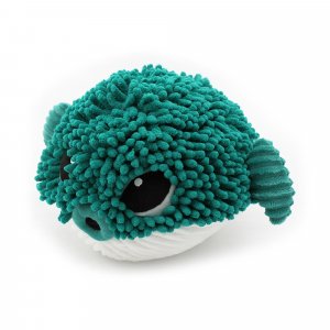 Peluche géante les ptipotos poisson globe et son bébé gobetou vert Les deglingos