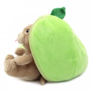 Peluche réversible flipetz chien et pomme Les deglingos