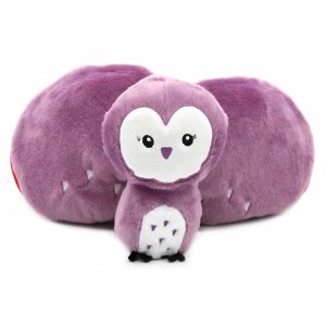 Peluche réversible flipetz chouette et fraise Les deglingos