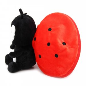 Peluche réversible flipetz coccinelle et tomate Les deglingos