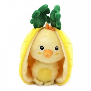 Peluche réversible flipetz poussin et ananas Les deglingos
