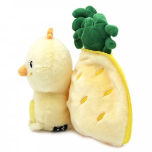 Peluche réversible flipetz poussin et ananas Les deglingos