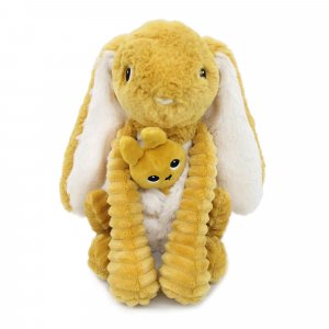 Peluche les ptipotos lapin et son bébé moutarde Les deglingos
