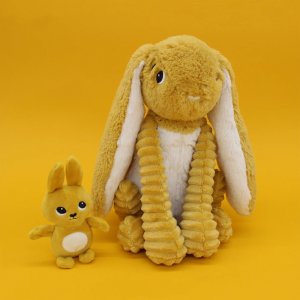 Peluche les ptipotos lapin et son bébé moutarde Les deglingos