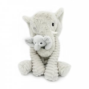 Peluche les ptipotos éléphant et son bébé Les deglingos