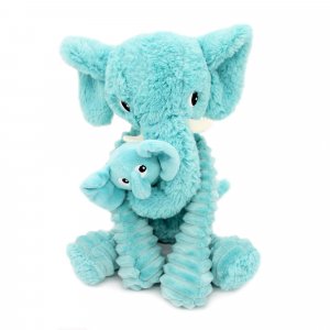 Peluche les ptipotos éléphant et son bébé Les deglingos