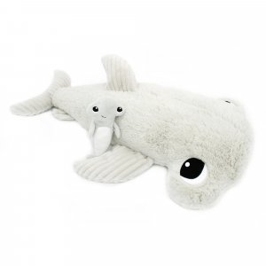 Peluche les ptipotos requin et son bébé gris Les deglingos