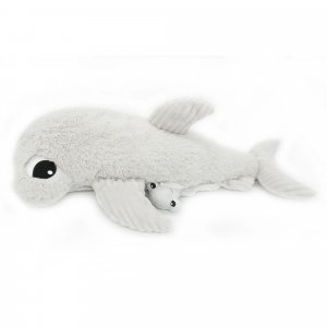 Peluche les ptipotos requin et son bébé gris Les deglingos