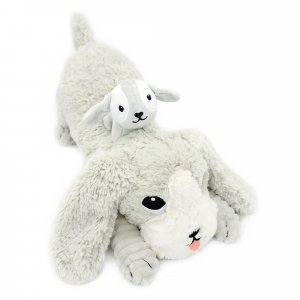 Peluche les ptipotos chien et son bébé gris Les deglingos