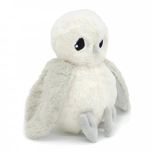 Peluche les ptipotos chouette maman et bébé gris clair Les deglingos