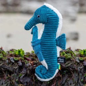 Peluche les ptipotos hippocampe et son bébé papadou bleu Les deglingos