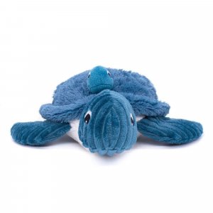 Peluche les ptipotos maman et bébé tortue bleu Les deglingos