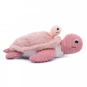 Peluche les ptipotos maman et bébé tortue rose Les deglingos