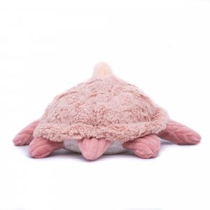 Peluche les ptipotos maman et bébé tortue rose Les deglingos