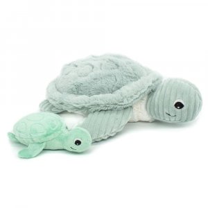Peluche les ptipotos maman et bébé tortue menthe Les deglingos