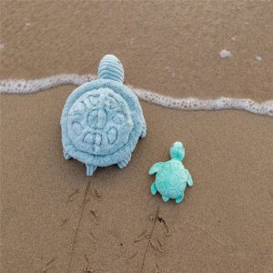 Peluche les ptipotos maman et bébé tortue menthe Les deglingos