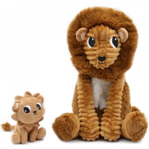 Peluche les ptipotos le lion graou papa et bébé Les deglingos