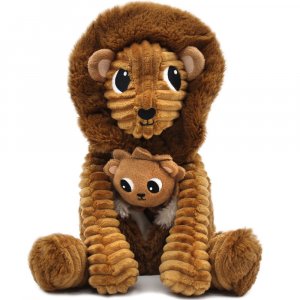Peluche les ptipotos le lion graou papa et bébé Les deglingos