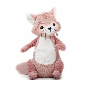 Peluche les ptipotos raton laveur netoitou rose Les deglingos