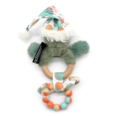 Anneau de dentition silicone et bois chillos le paresseux