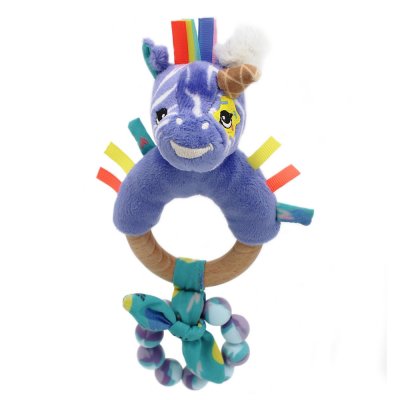 Anneau de dentition silicone et bois kiprokos le zèbre
