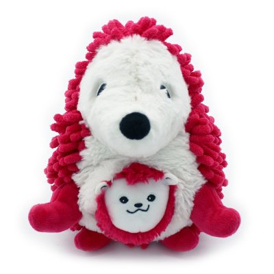 Peluche les ptipotos hérisson et son bébé piktou betterave