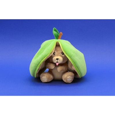 Peluche réversible flipetz chien et pomme