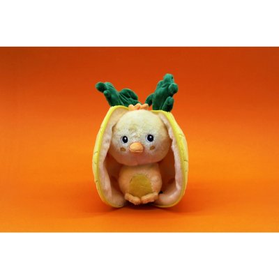Peluche réversible flipetz poussin et ananas