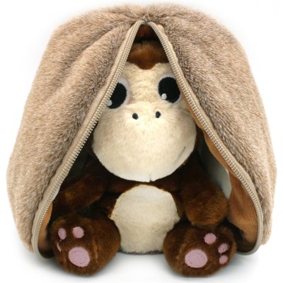 Peluche réversible flipetz singe et noix de coco