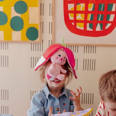 Peluche réversible flipetz cochon et radis