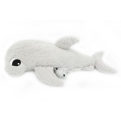 Peluche les ptipotos requin et son bébé gris