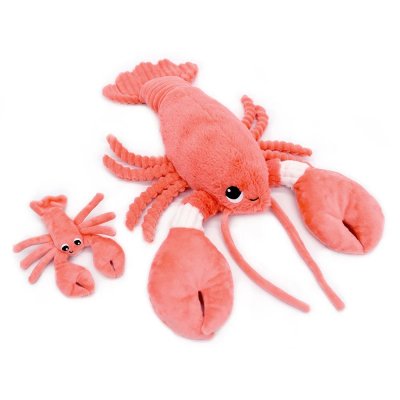 Peluche les ptipotos homard et son bébé corail