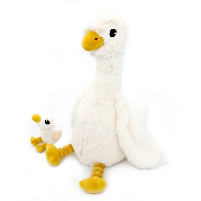 Peluche les ptipotos oie et son bébé