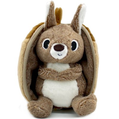 Peluche réversible flipetz écureuil & gland