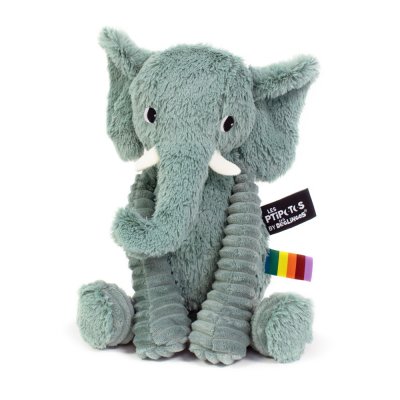 Peluche les ptipotos éléphant dimoitou vert