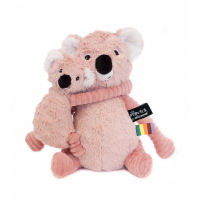 Peluche les ptipotos koala et son bébé trankilou rose