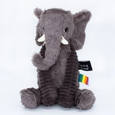Peluche les ptipotos éléphant dimoitou gris