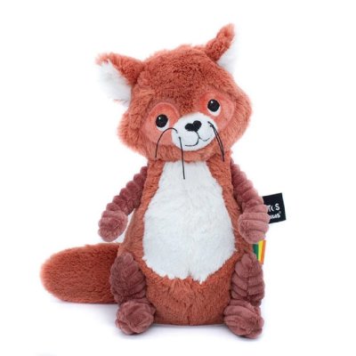 Peluche les ptipotos raton laveur netoitou terracotta